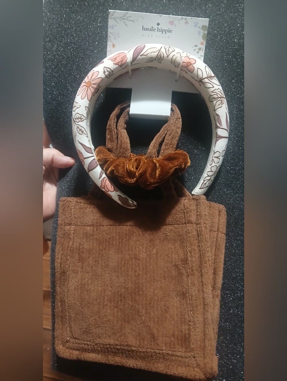 NWT Haute Hippie Kids Headband/Bag Duo
